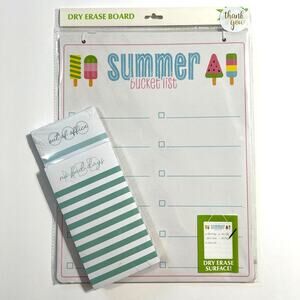 Dry Erase Board Summer Bucket List and Out of Office No Bad Days Note Pads